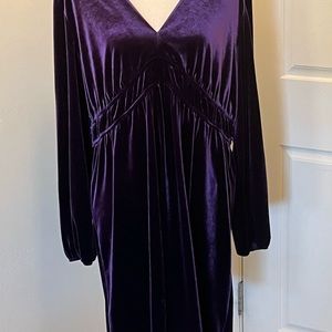 Dark Purple Velvety Dress Tunic 18/20
